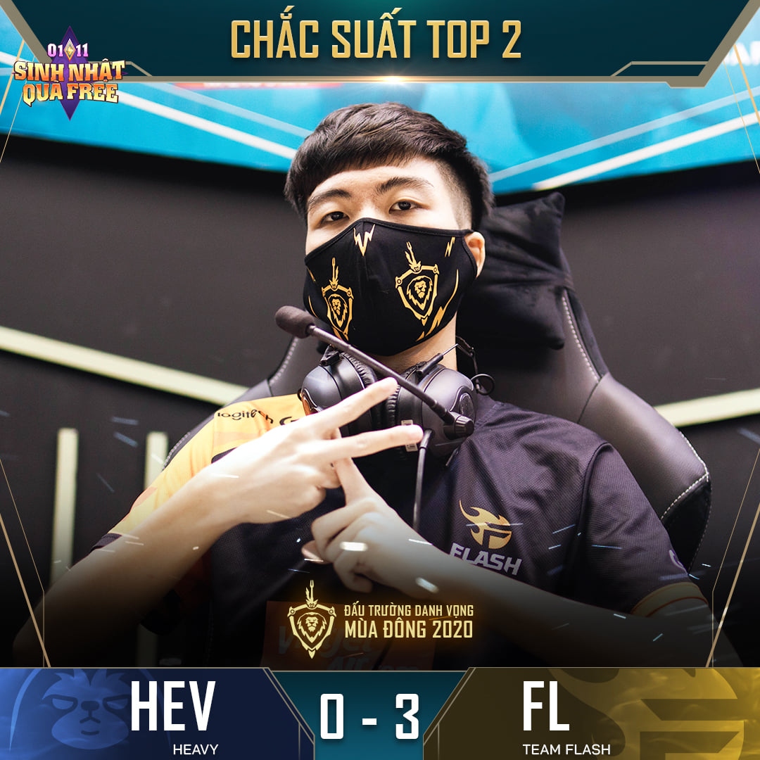 Vòng 14 Đấu trường Danh vọng mùa Đông 2020: Team Flash "tiễn" Heavy xuống hạng